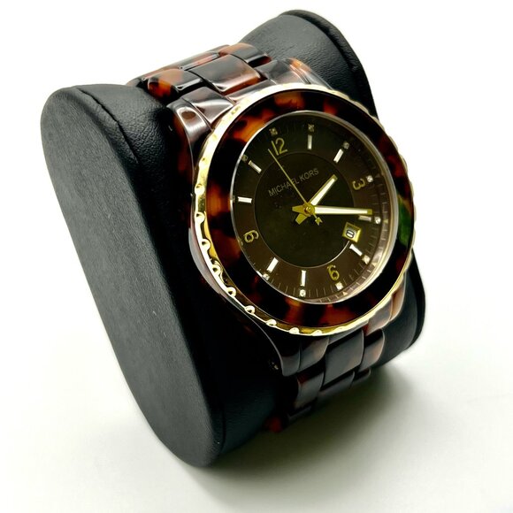 Michael Kors Ladies Watch  MK5298 Brown Tortoise Shell Working with 3 extra link main image 8